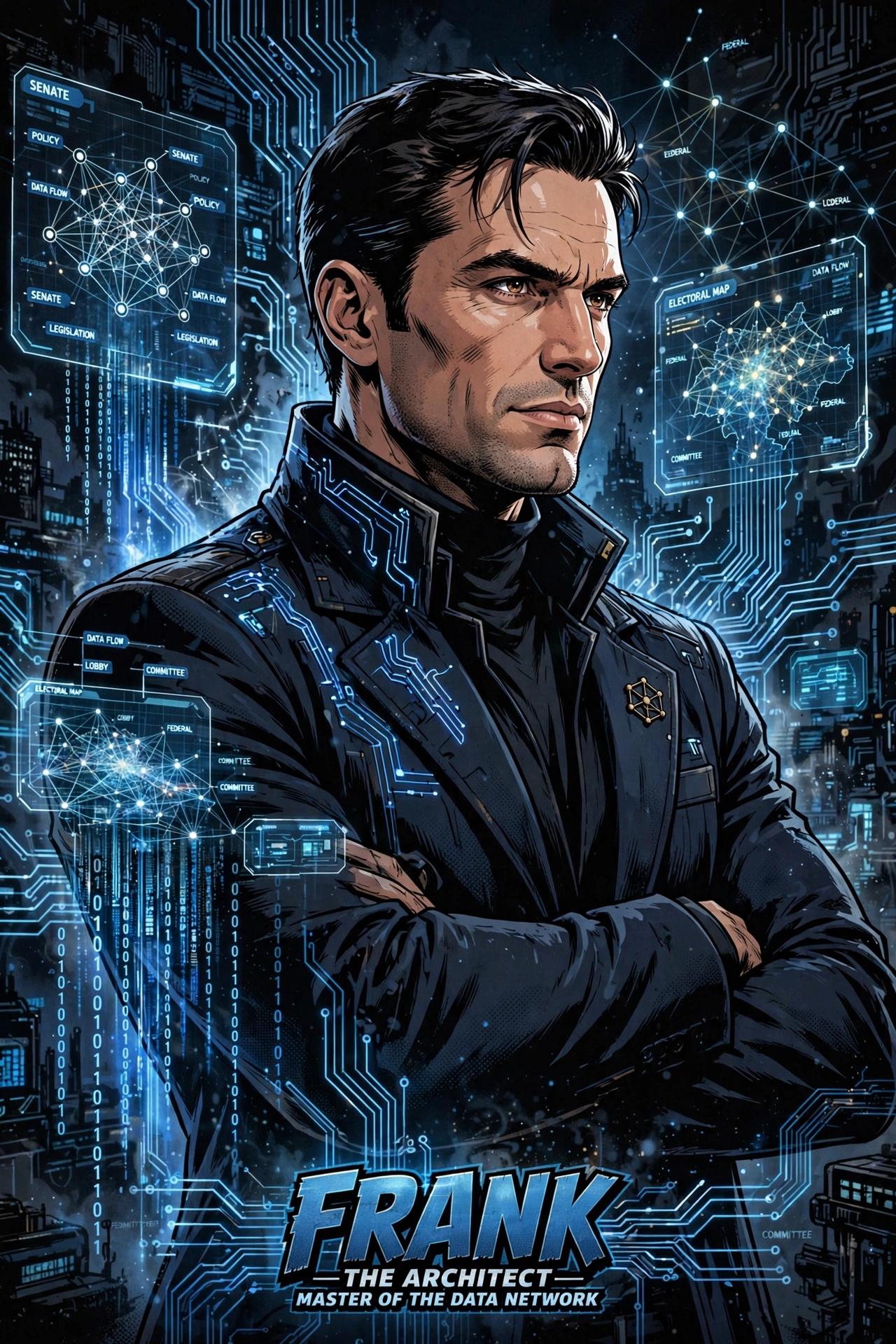 Frank — comic book portrait