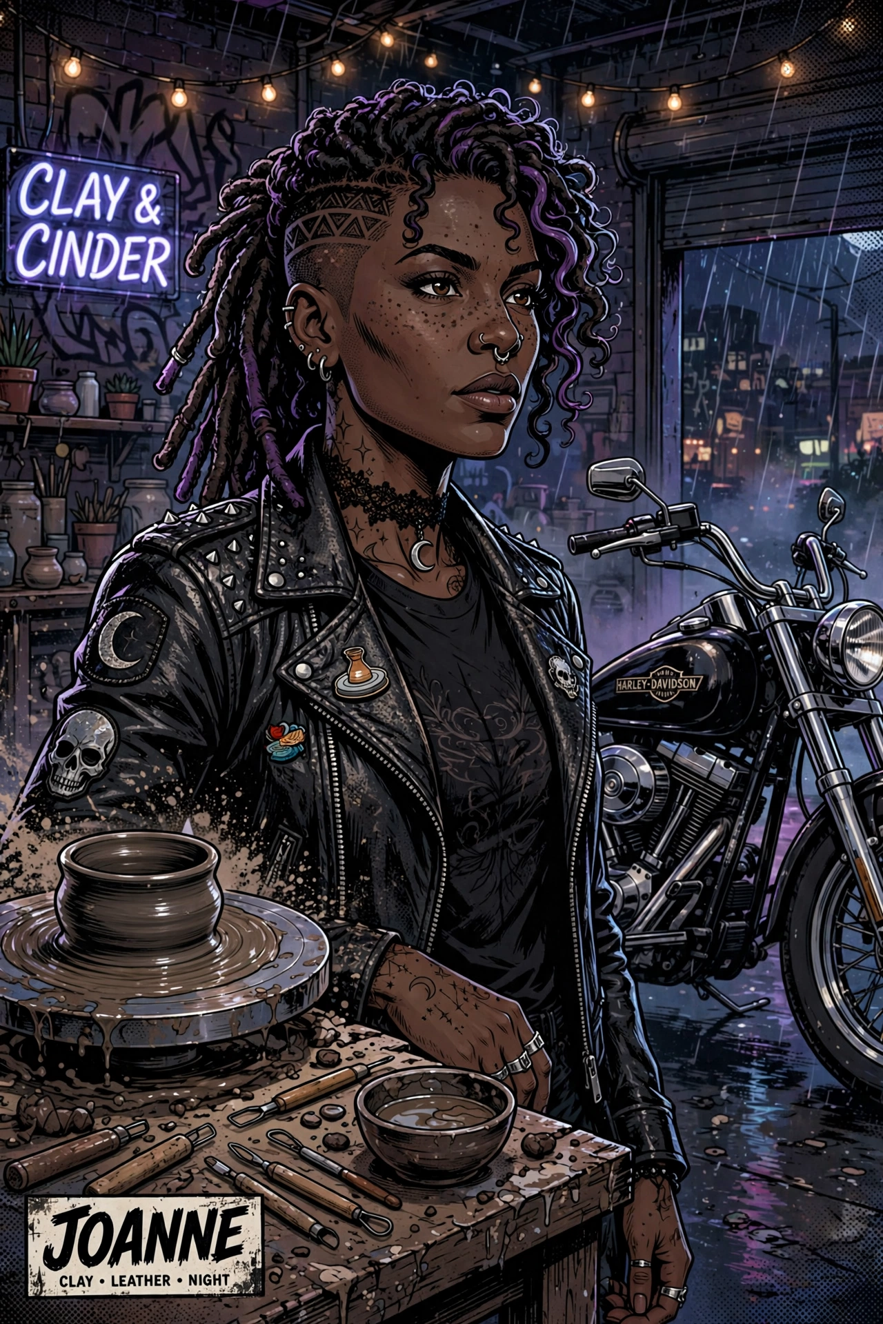 Joanne — comic book portrait